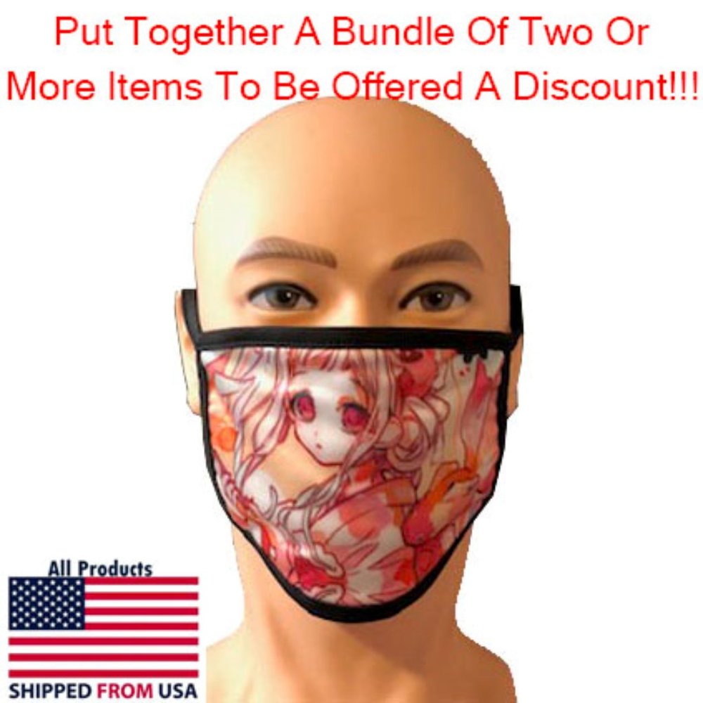 Washable Adult Anime Face Mask #14